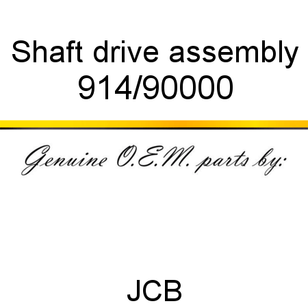 Shaft, drive assembly 914/90000