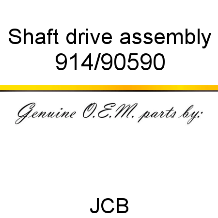 Shaft, drive assembly 914/90590