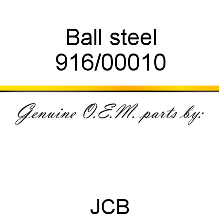 Ball, steel 916/00010