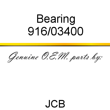 Bearing 916/03400