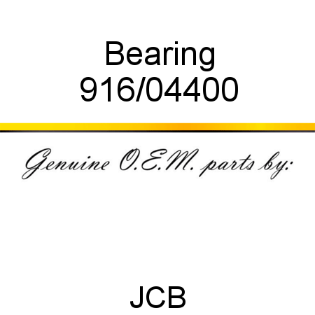 Bearing 916/04400