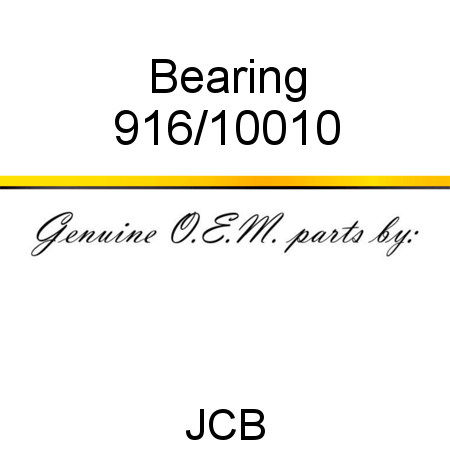 Bearing 916/10010