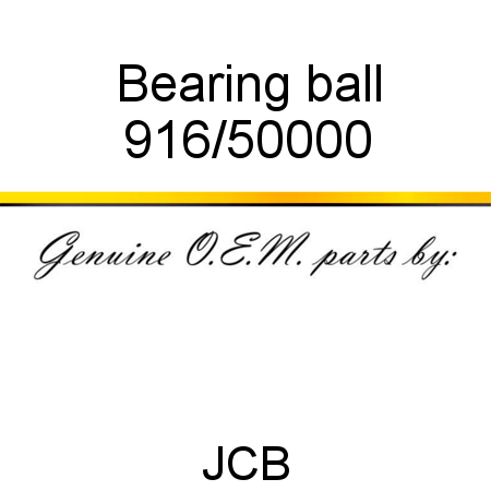 Bearing, ball 916/50000