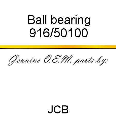 Ball, bearing 916/50100