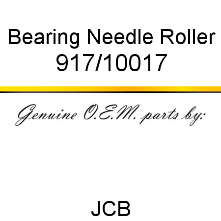 Bearing, Needle Roller 917/10017