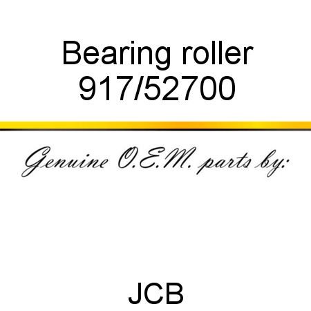 Bearing, roller 917/52700