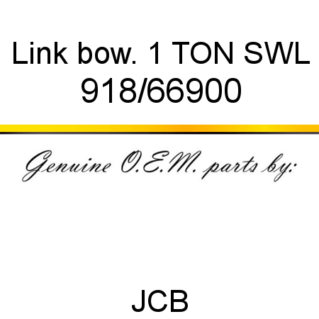 Link, bow. 1 TON SWL 918/66900