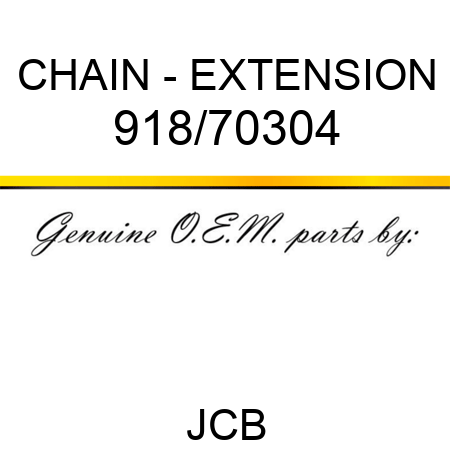 CHAIN - EXTENSION 918/70304