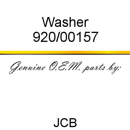 Washer 920/00157