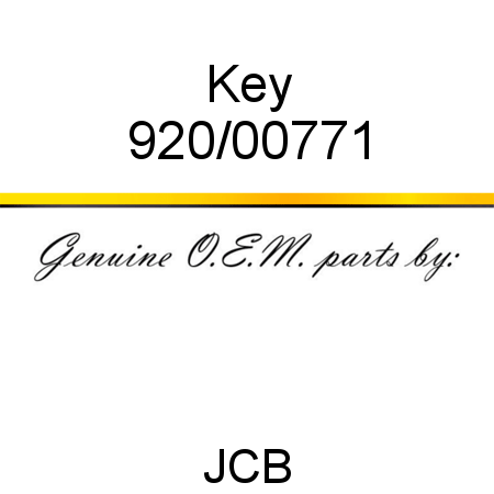 Key 920/00771