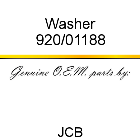 Washer 920/01188