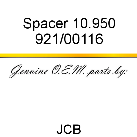 Spacer, 10.950 921/00116