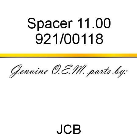 Spacer, 11.00 921/00118