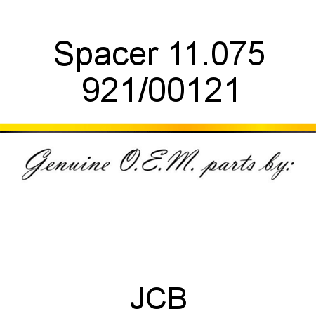 Spacer, 11.075 921/00121
