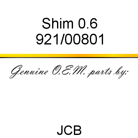 Shim, 0.6 921/00801