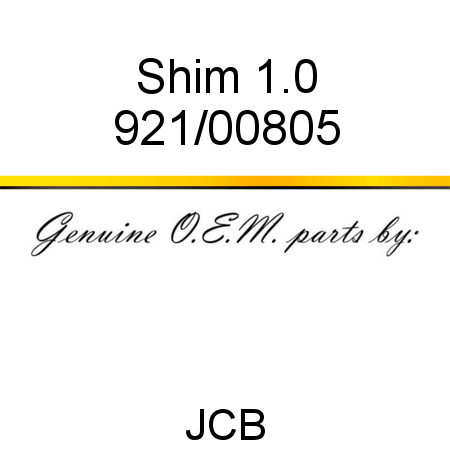 Shim, 1.0 921/00805