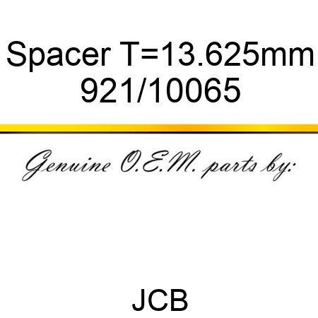 Spacer, T=13.625mm 921/10065