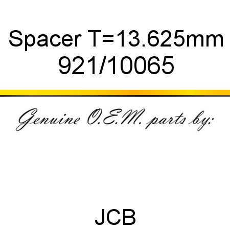 Spacer, T=13.625mm 921/10065