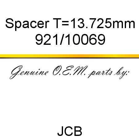 Spacer, T=13.725mm 921/10069