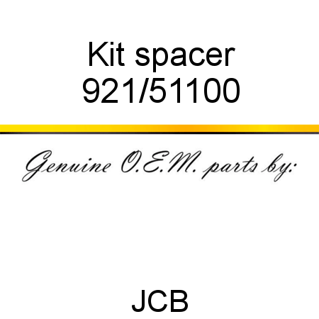Kit, spacer 921/51100