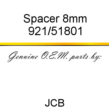 Spacer, 8mm 921/51801