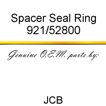 Spacer, Seal Ring 921/52800
