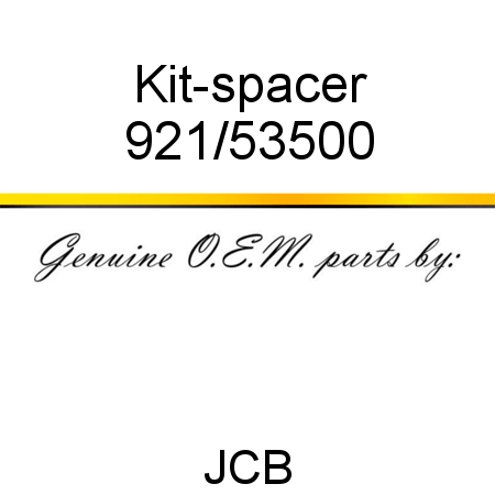 Kit-spacer 921/53500