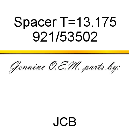 Spacer, T=13.175 921/53502