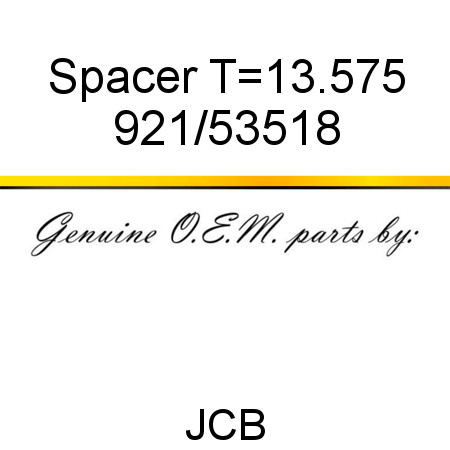 Spacer, T=13.575 921/53518