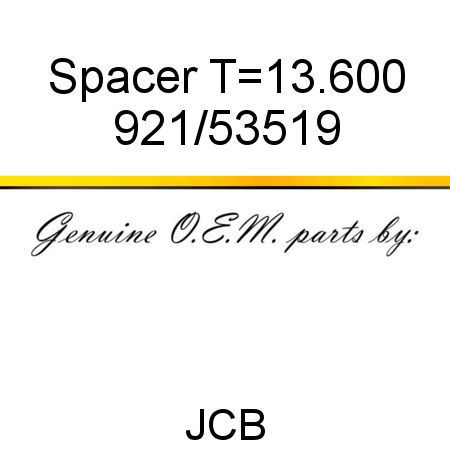 Spacer, T=13.600 921/53519