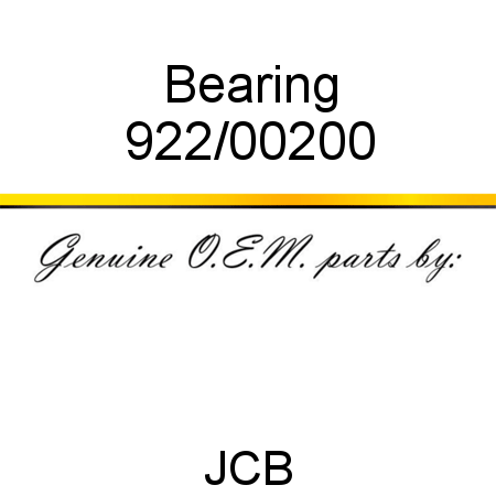 Bearing 922/00200