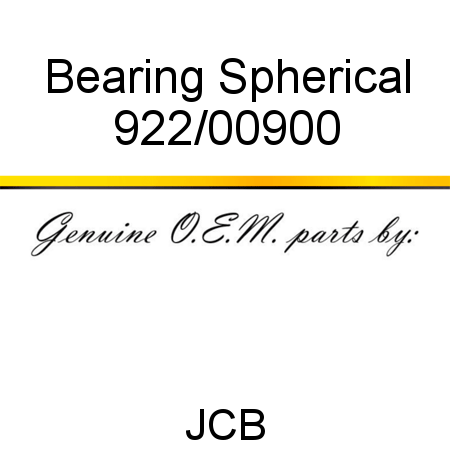 Bearing, Spherical 922/00900