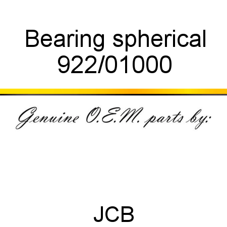 Bearing, spherical 922/01000