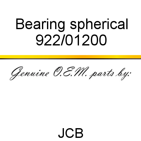 Bearing, spherical 922/01200