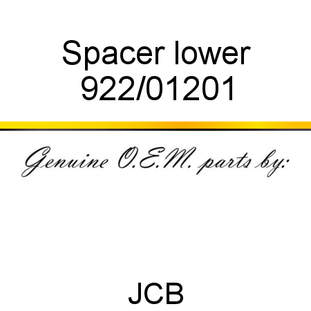 Spacer, lower 922/01201