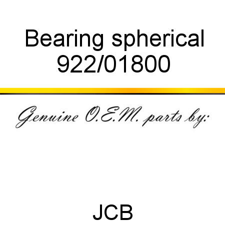 Bearing, spherical 922/01800