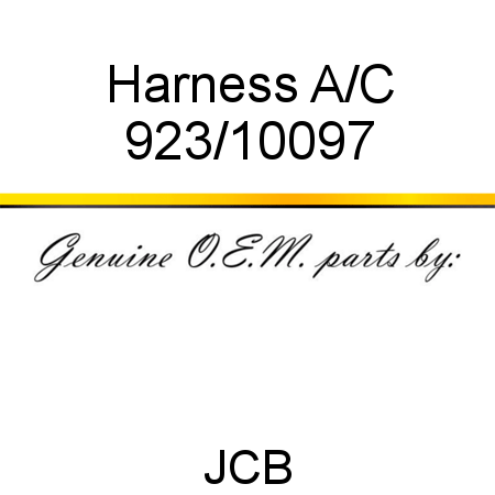 Harness, A/C 923/10097