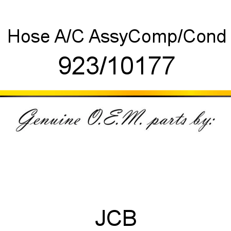 Hose, A/C Assy,Comp/Cond 923/10177