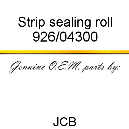 Strip, sealing, roll 926/04300