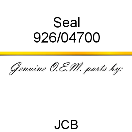 Seal 926/04700