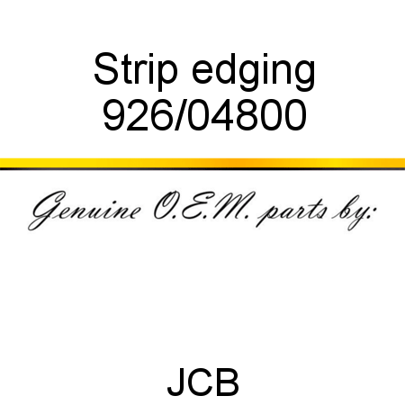Strip, edging 926/04800