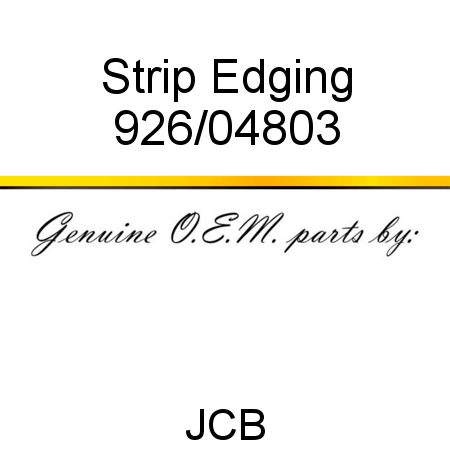 Strip, Edging 926/04803