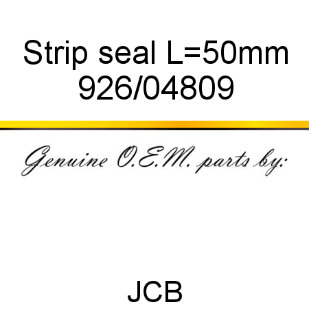 Strip, seal, L=50mm 926/04809