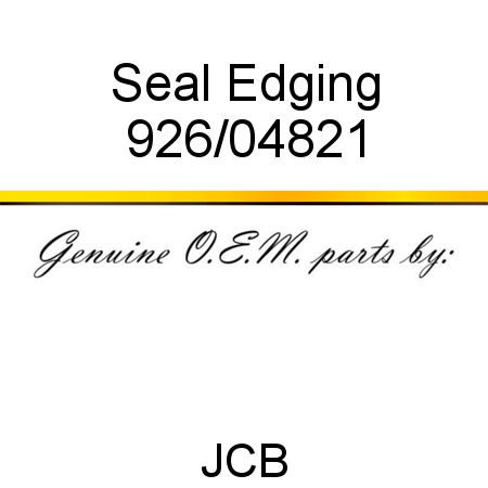 Seal, Edging 926/04821