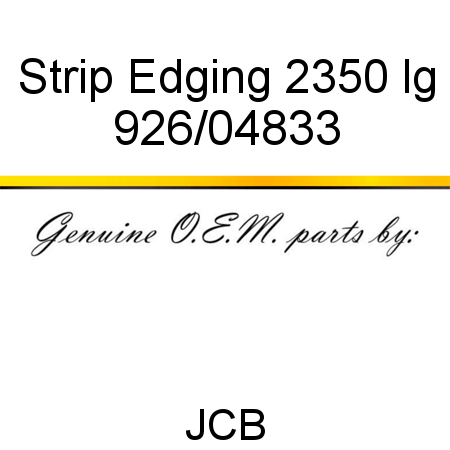 Strip, Edging 2350 lg 926/04833