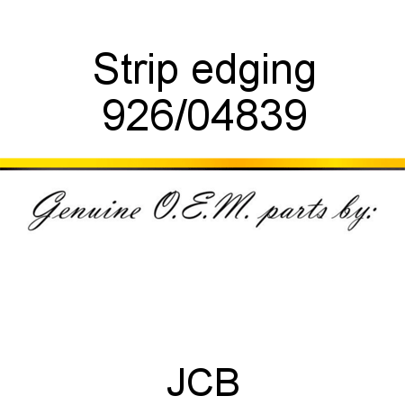 Strip, edging 926/04839