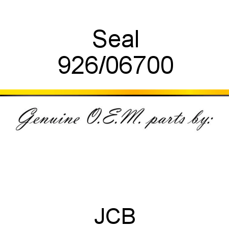 Seal 926/06700
