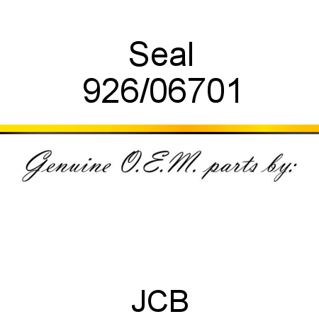 Seal 926/06701