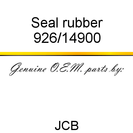 Seal, rubber 926/14900