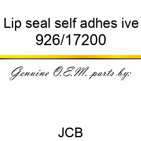 Lip seal, self adhes, ive 926/17200